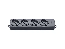 VIMAR Vimar 01291.NC Presa multipla 4 universale nero