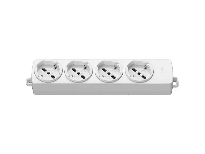 VIMAR Vimar 01291.NC.B Presa multipla 4 universale bianco