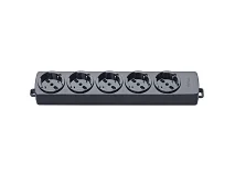 VIMAR Vimar 01293.NC Presa multipla 5 universale nero