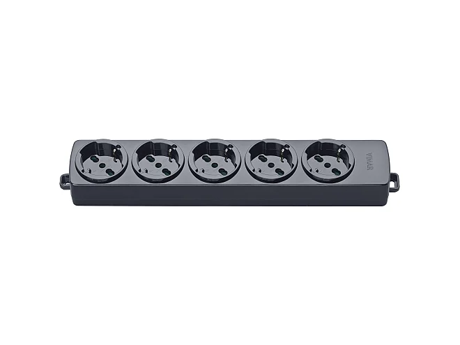 VIMAR Vimar 01293.NC Presa multipla 5 universale nero