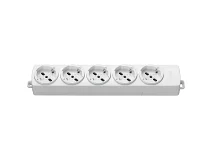 VIMAR Vimar 01293.NC.B Presa multipla 5 universale bianco