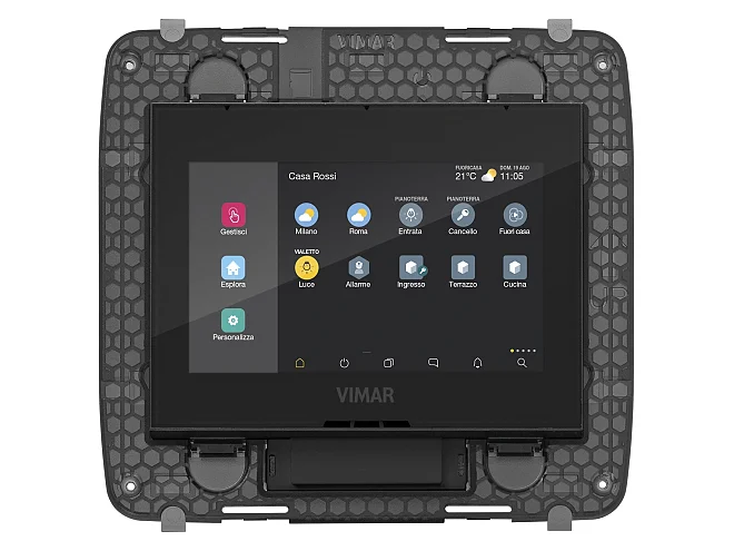 VIMAR Vimar 01420 Touch screen domotico IP 4,3 PoE 8M nero