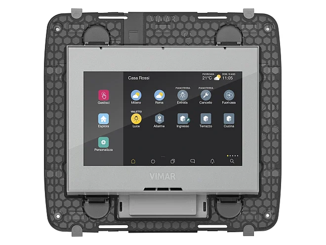 VIMAR Vimar 01420.BN Touch screen domotico IP4,3 PoE8M neutro