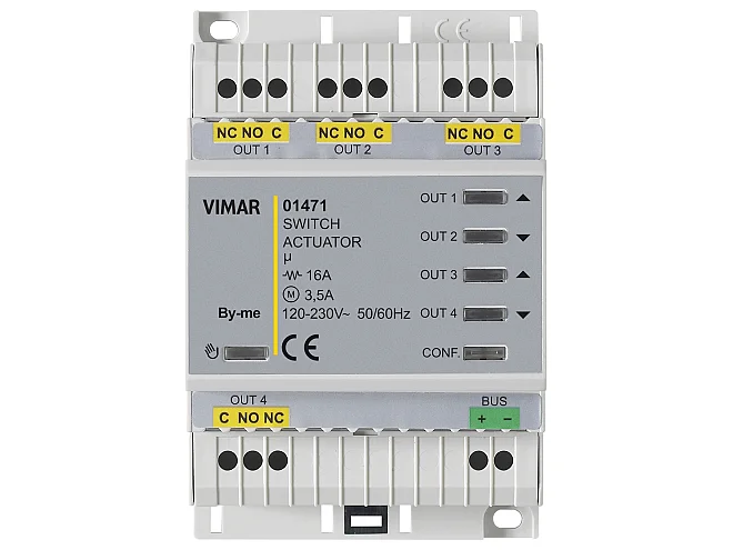 VIMAR Vimar 01471 Attuatore domotico multifunz. 4out relè