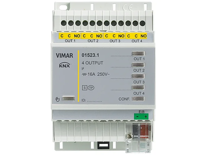 VIMAR Vimar 01523.1 Attuatore 4 out multifunz. 250V 16A KNX