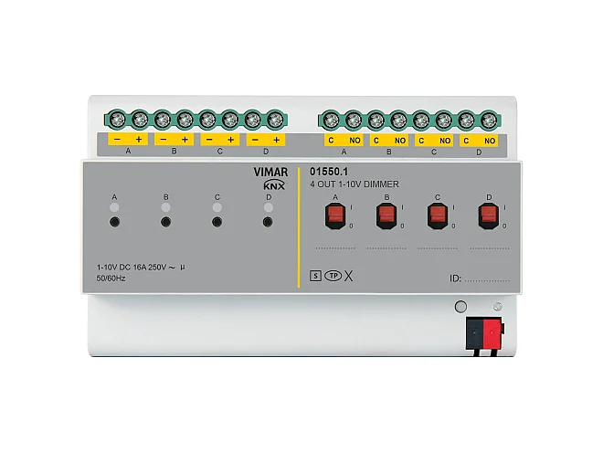 VIMAR Vimar 01550.1 Regolatore 1-10V 4 OUT 16A KNX Secure