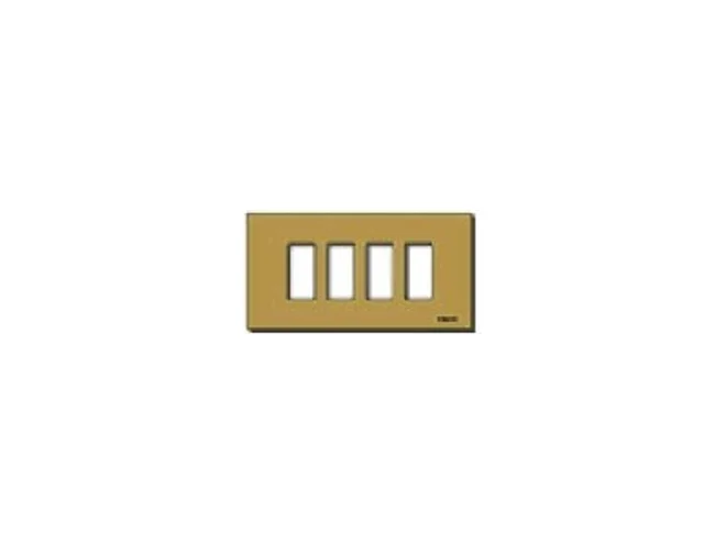 VIMAR Vimar 08638.BR Placca 4M allum. scatto bronzo