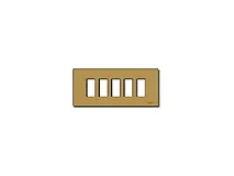 VIMAR Vimar 08639.BR Placca 5M allum. scatto bronzo