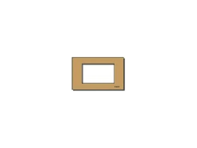 VIMAR Vimar 08657.BR Placca 3Msp allum. scatto bronzo