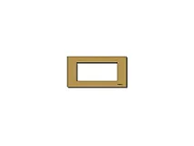 VIMAR Vimar 08658.BR Placca 4Msp allum. scatto bronzo
