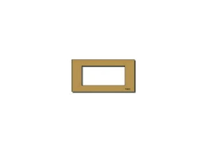 VIMAR Vimar 08658.BR Placca 4Msp allum. scatto bronzo