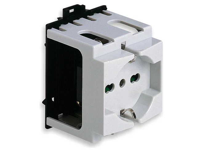 VIMAR Vimar 09967.1 Presa 2P+T 16A universale guida DIN