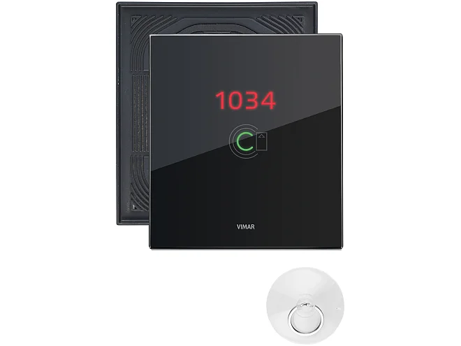 VIMAR Vimar 0K21666.76.03 Placca 3M transp. NR nero diamante IP55