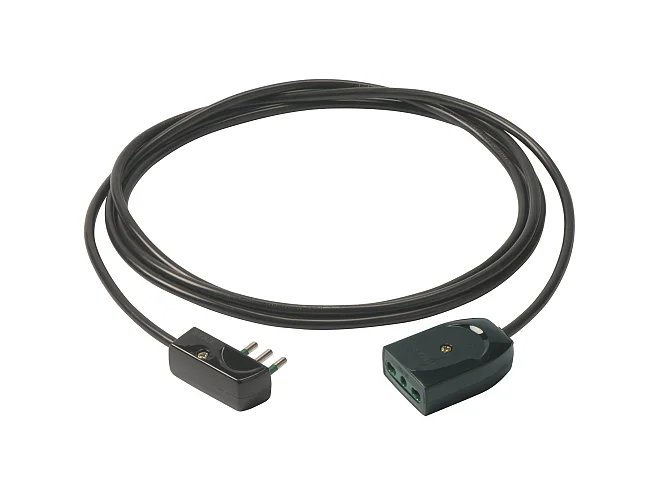 VIMAR Vimar 0P32389 Cavo prolunga 3G1+spina piatta 5m nero