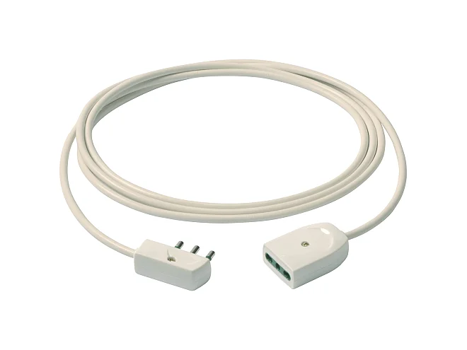VIMAR Vimar 0P32389.B Cavo prolunga 3G1+spina piatta 5m bianco