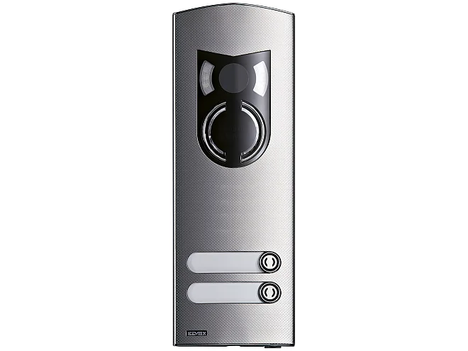 VIMAR Vimar 1222 Placca a/v 2M IK10 2 tasti acciaio