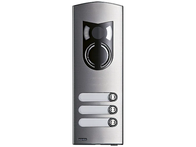 VIMAR Vimar 1223 Placca a/v 2M IK10 3 tasti acciaio