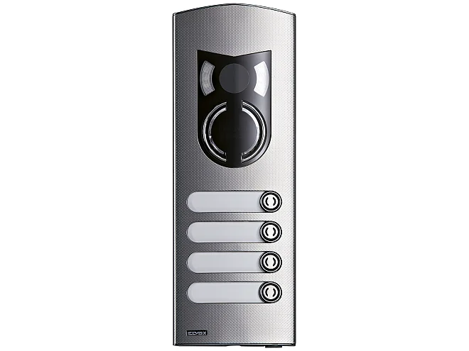 VIMAR Vimar 1224 Placca a/v 2M IK10 4 tasti acciaio