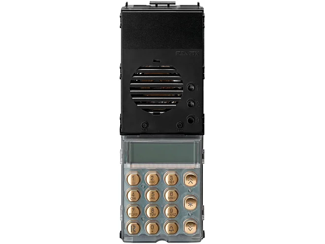 VIMAR Vimar 13A4.B.43 Unità 2F+ audio LED b.co tastiera oro