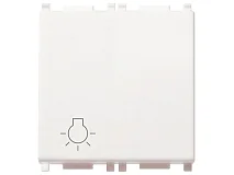 VIMAR Vimar 14008.2.L Pulsante 1P NO 10A luce 2M bianco