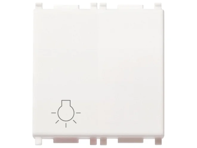 VIMAR Vimar 14008.2.L Pulsante 1P NO 10A luce 2M bianco