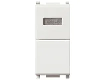 VIMAR Vimar 14068.B Pulsante 1P NO 10A + spia bianca bianco