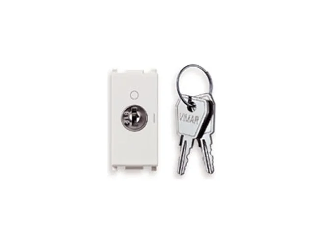 VIMAR Vimar 14087 Pulsante 2P NO 16A +chiave bianco