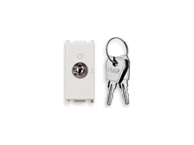 VIMAR Vimar 14087.CU Pulsante 2P NO 16A +chiave unif. bianco