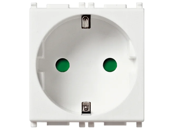 VIMAR Vimar 14208 Presa SICURY 2P+T 16A tedesco bianco