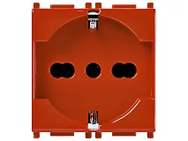 VIMAR Vimar 14210.AB.R Presa 2P+T 16A univ. antibatterico rosso