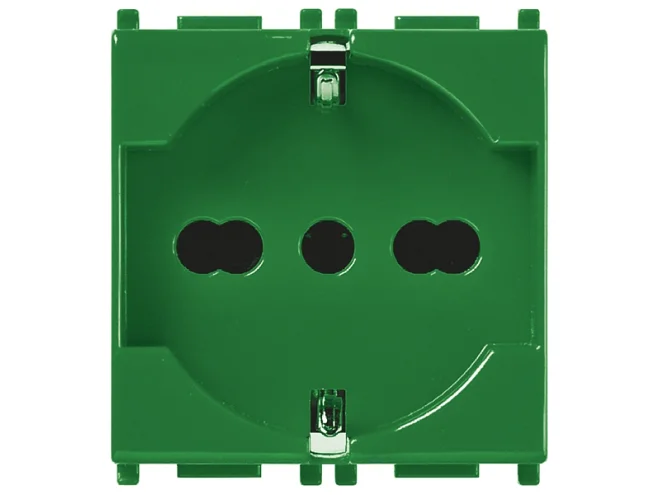 VIMAR Vimar 14210.AB.V Presa 2P+T 16A univ. antibatterico verde