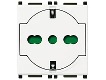 VIMAR Vimar 14211 Presa 2P+T P40 universale a filo bianco