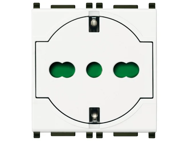 VIMAR Vimar 14211 Presa 2P+T P40 universale a filo bianco