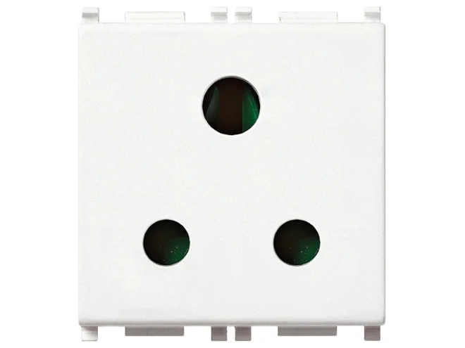 VIMAR Vimar 14214 Presa SICURY 2P+T 5A inglese bianco