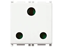 VIMAR Vimar 14218 Presa SICURY 2P+T 16A inglese bianco