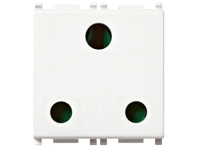 VIMAR Vimar 14218 Presa SICURY 2P+T 16A inglese bianco