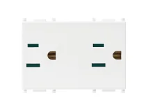 VIMAR Vimar 14243 Due prese SICURY 2P+T15A USA+SASO bianco