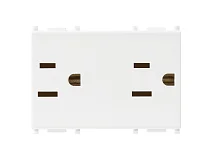 VIMAR Vimar 14246 Due prese 2P+T 15A USA+SASO bianco