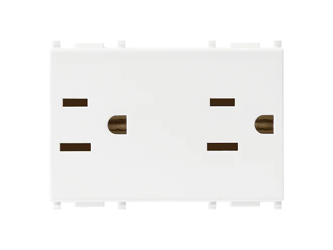 VIMAR Vimar 14246 Due prese 2P+T 15A USA+SASO bianco