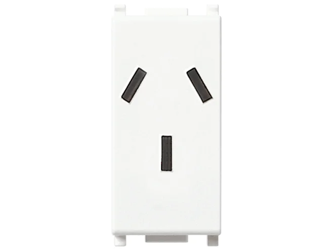 VIMAR Vimar 14250 Presa SICURY 2P+T 10A argentino bianco