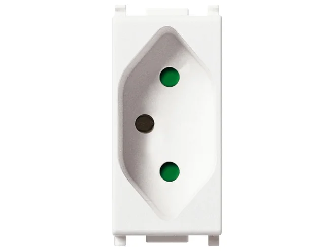 VIMAR Vimar 14264 Presa SICURY 2P+T 10A brasiliano bianco