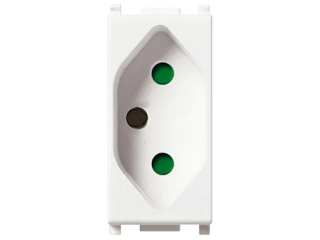 VIMAR Vimar 14265 Presa SICURY 2P+T 20A brasiliano bianco