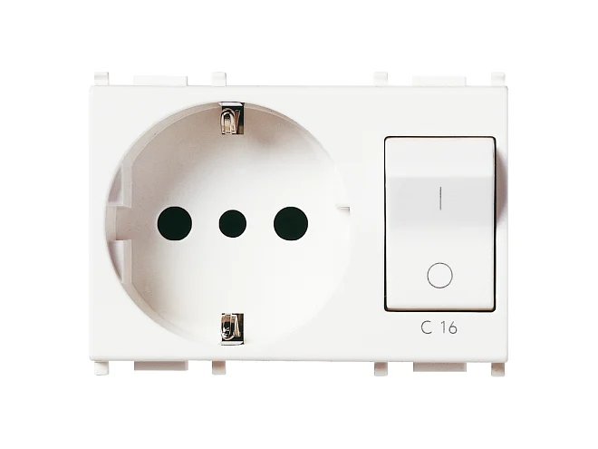 VIMAR Vimar 14276 Presa 2P+T 16A P30 intb+MT C16 bianco