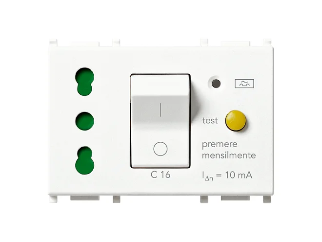 VIMAR Vimar 14283 Presa 2P+T 16A P17/11 intb+MTDiff bianco