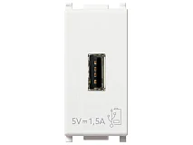 VIMAR Vimar 14292 Unità alimentazione USB 5V1,5A 1M bianco