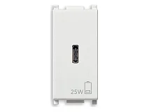 VIMAR Vimar 14292.C.25 Alimentatore USB C PD 25W bianco