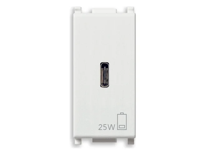 VIMAR Vimar 14292.C.25 Alimentatore USB C PD 25W bianco
