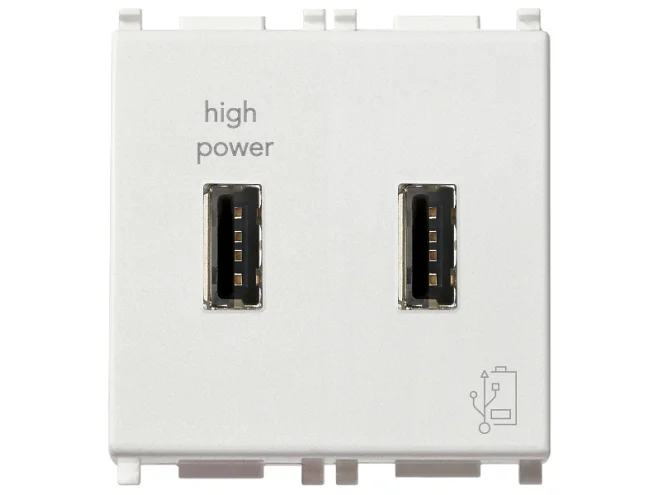 VIMAR Vimar 14295 Unità alimentazione USB 5V2,1A 2M bianco