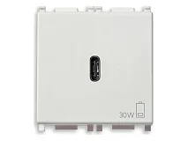 VIMAR Vimar 14298 Alimentatore USB C 30W PD bianco