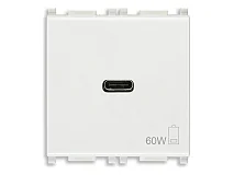 VIMAR Vimar 14298.60 Alimentatore USB C 60W PD bianco